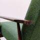 1960 Henryk Lis Mid Century Armchair in Green Tweed