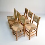 Set of 6 Charlotte Perriand chairs