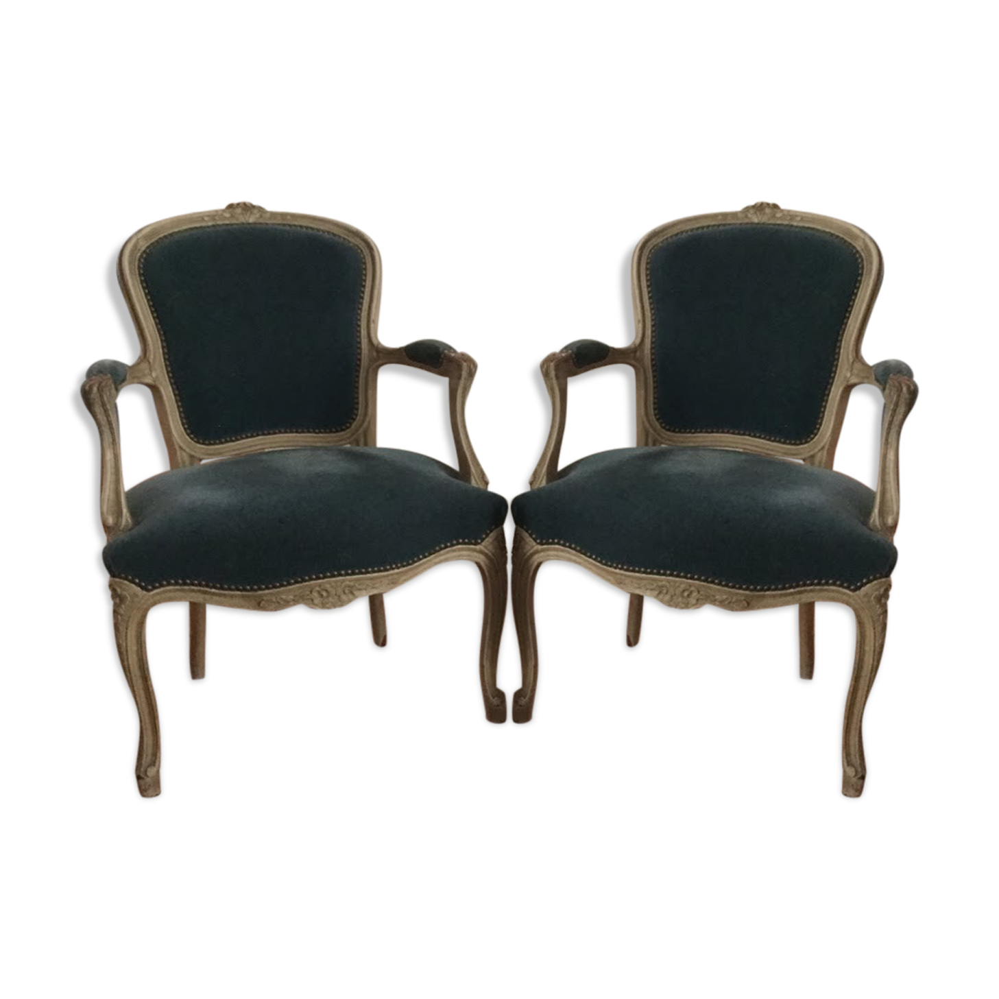 Fauteuils bergères style Louis XV