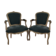 Fauteuils bergères style Louis XV
