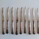 12 silver metal dessert or cheese knives