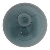 Erik Höglund, balloon-shaped blue glass vase for Boda, Sweden, mid-20th century.
