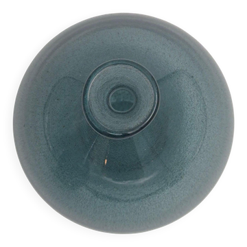 Erik Höglund, balloon-shaped blue glass vase for Boda, Sweden, mid-20th century.