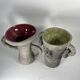 Vases prehistoric Neolithic ceramic 1960 vintage