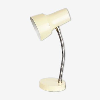 Off-white articulated desk lamp