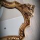 Golden mirror vase flowers 36x23