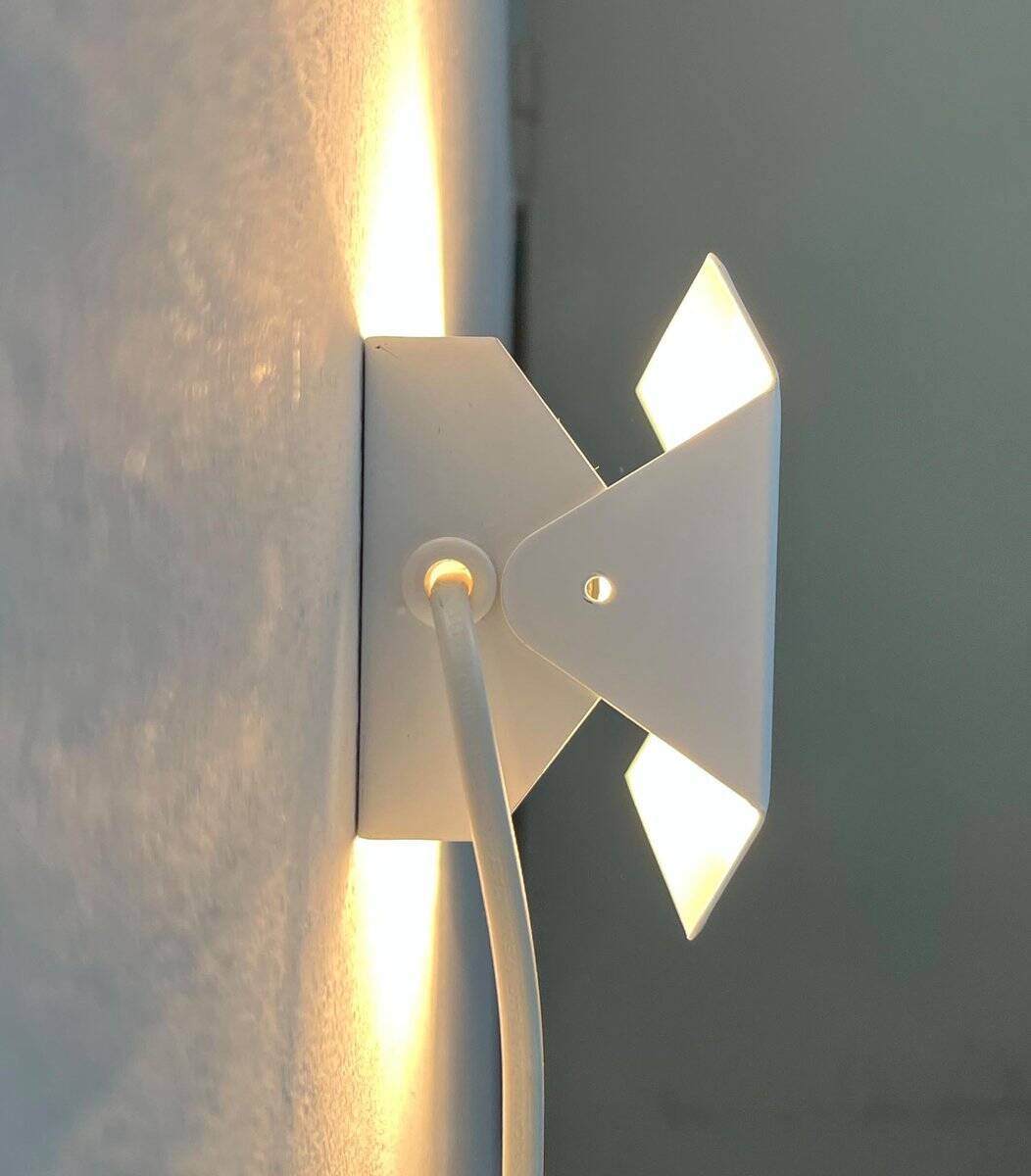 Mid-Century Space Age Danish Wall Lamp from Horn, 1960s