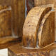 Pair of art deco bookends, solid wood