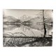 Silver gelatin photograph by Bernard Darot, 20th century, mountain lake, No. 3