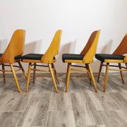 Chaises de Salle à Manger par Radomir Hoffman pour Ton, 1950s, Set de 4