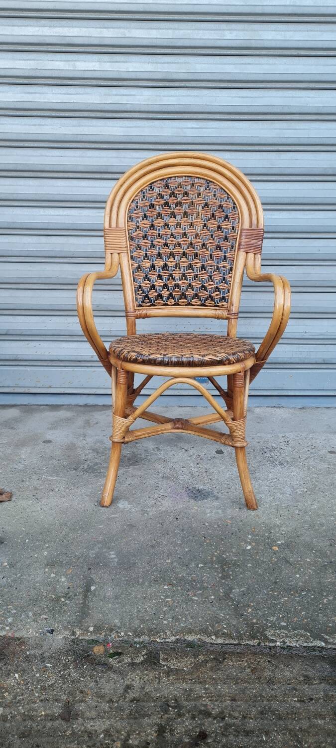 Rattan armchair 1960