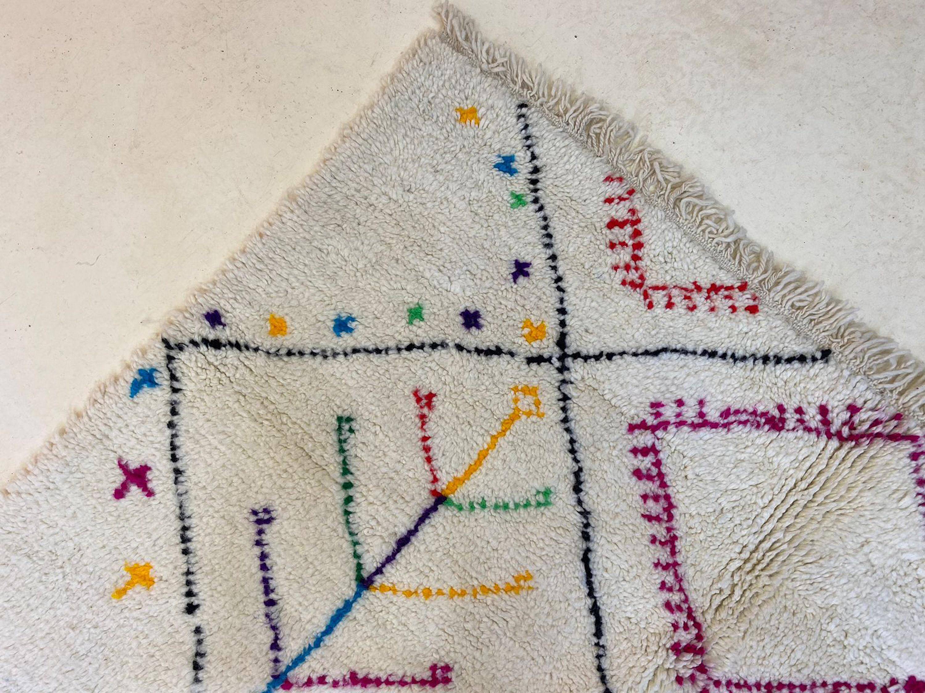 Large Berber wool rug 3x2 m