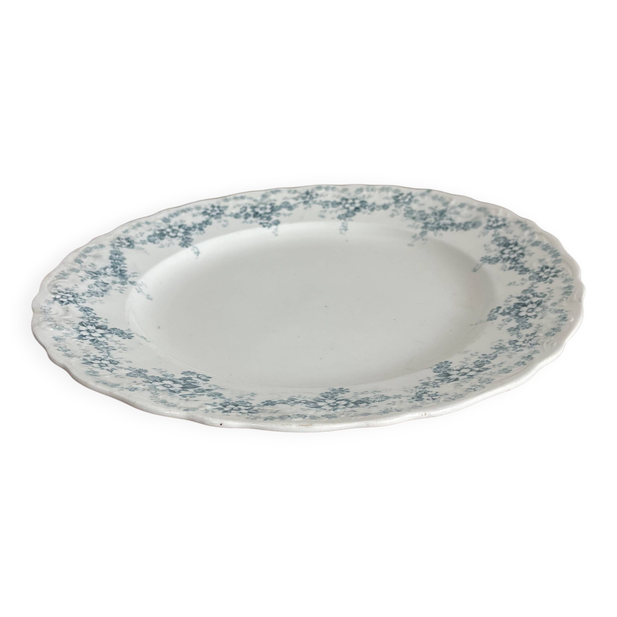 Round dish 30 cm in Maastricht earthenware, Clara model