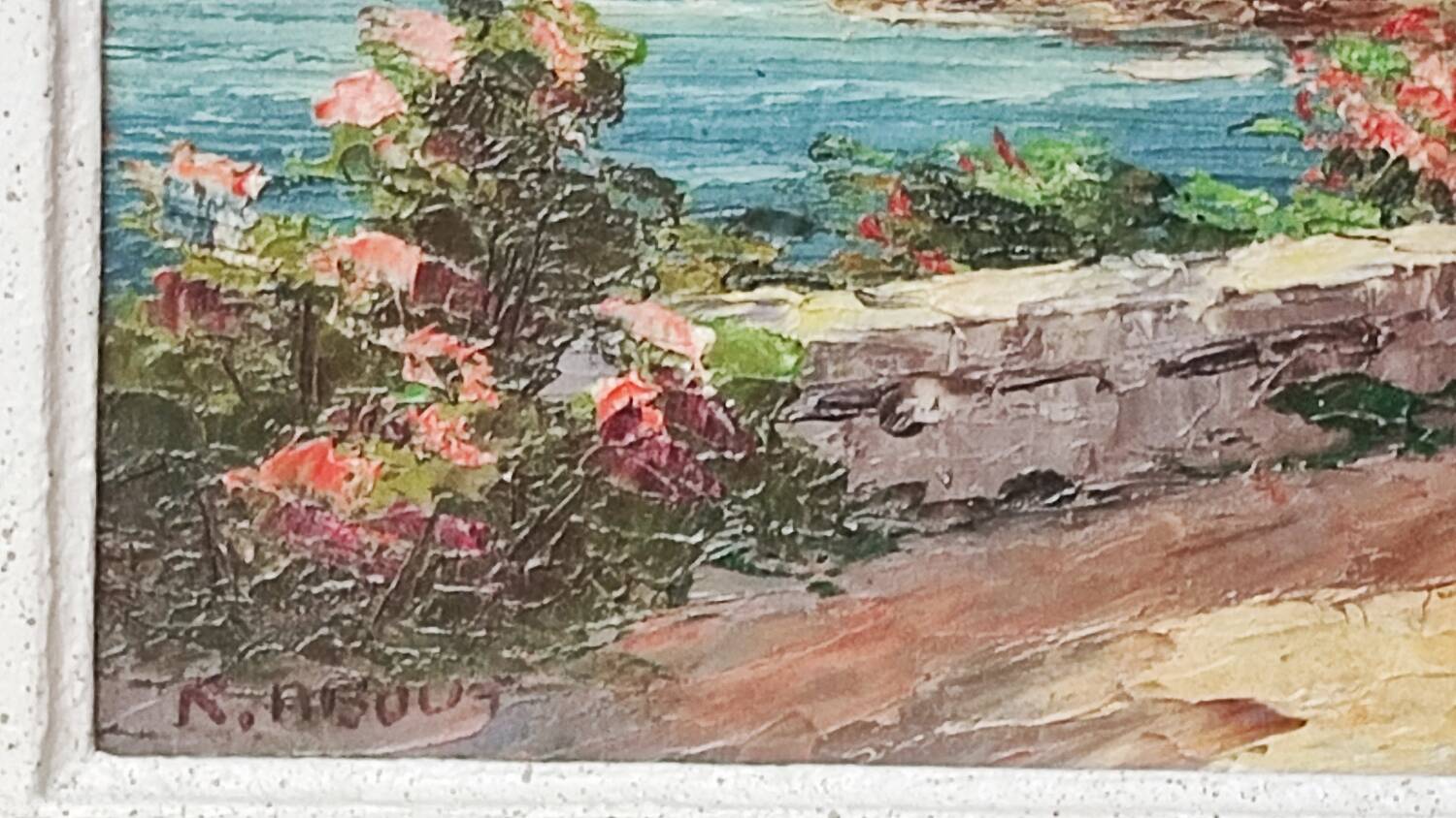 Oil painting by Raoul About