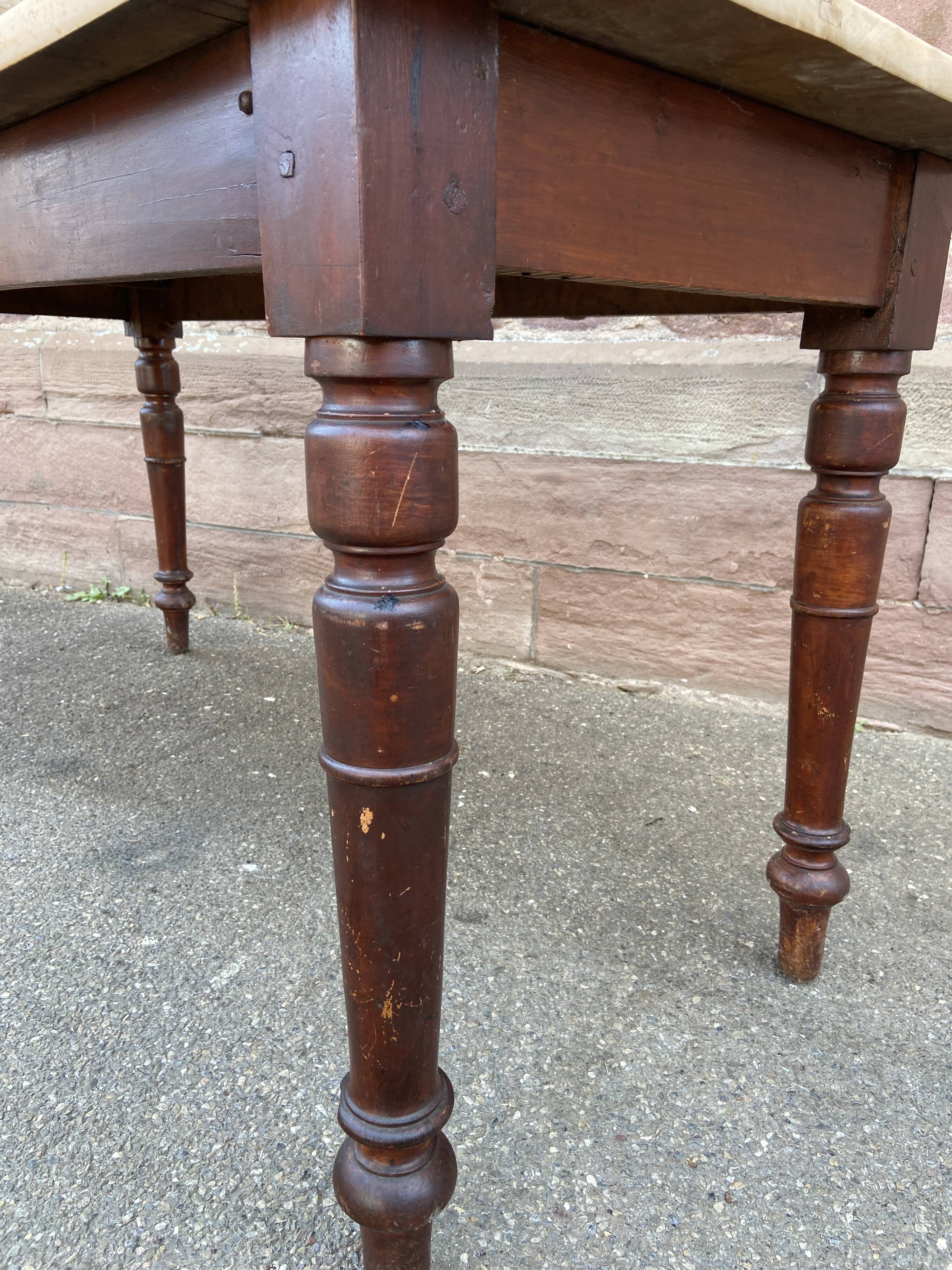Vintage brasserie table