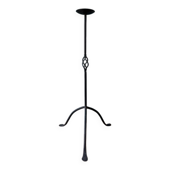 Wrought iron tripod candle holder