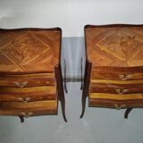 Pair of Louis XV style bedside tables