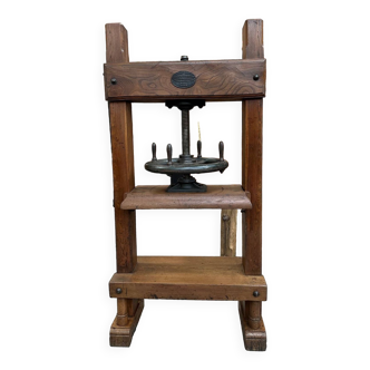 Large elm bookbinder's press, early 20th century