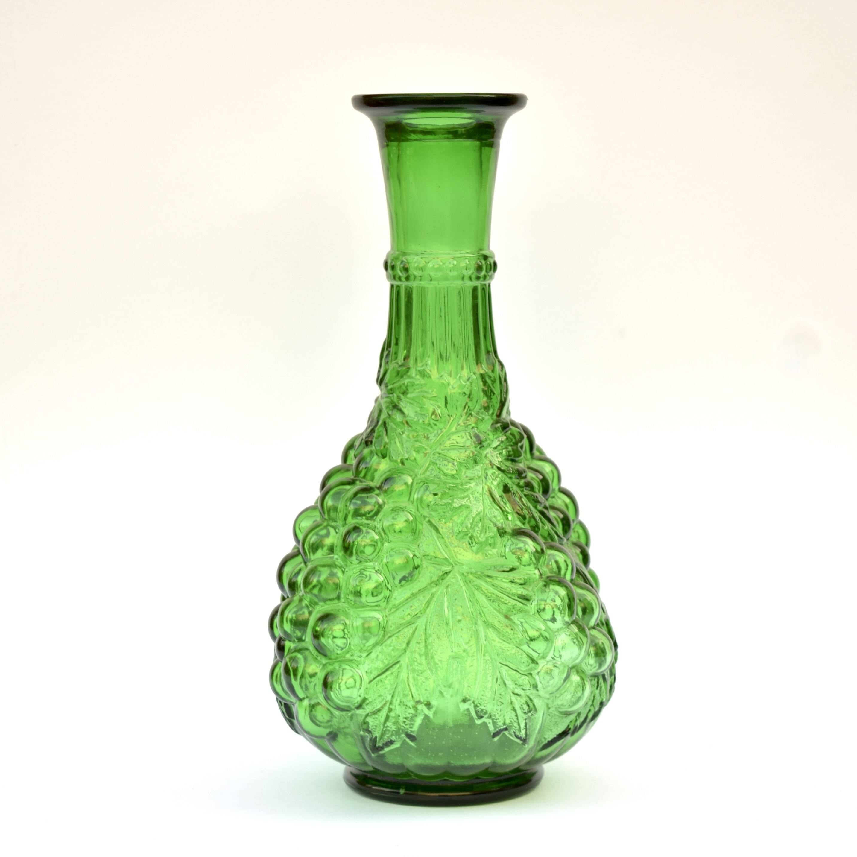 Empoli Génie green glass carafe - Made in Italy - 1960s