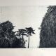 Nicole BOUHARMONT, Parc de Sceaux I, 2003-16. Drypoint signed in pencil