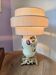 Antique porcelain lamp with a contemporary shade