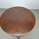 1930s Czechoslovak Art Deco Round Table in Wood and Veneer