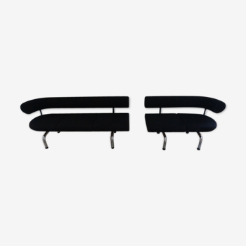 Two piece Cobra Pipeline sofa bench by Erik Jørgensen Møbelfabrik