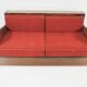 Art deco walnut sofa bed 1960s