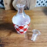 Small liqueur carafe, checkerboard pattern