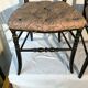 Paire de chaises en bois laqué noir époque Napoléon III