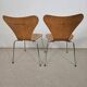 2 Chaises par Arne Jacobsen pour Fritz Hansen 1978