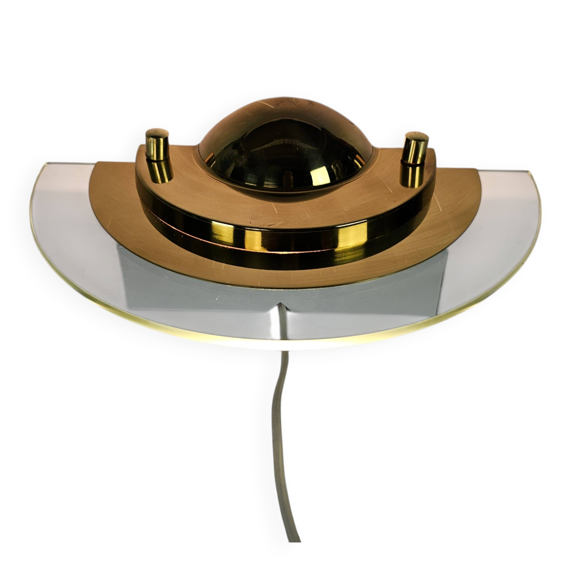 Dijkstra Hollande - Modèle Kappa mini - halogène - laiton - verre - années 80