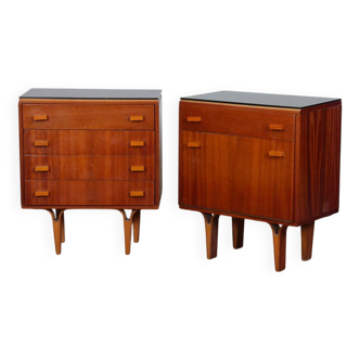 Paire de tables de nuit éditées par Novy Domov, 1970