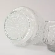 Bols à dessert en verre texturé de style scandinave, années 1960