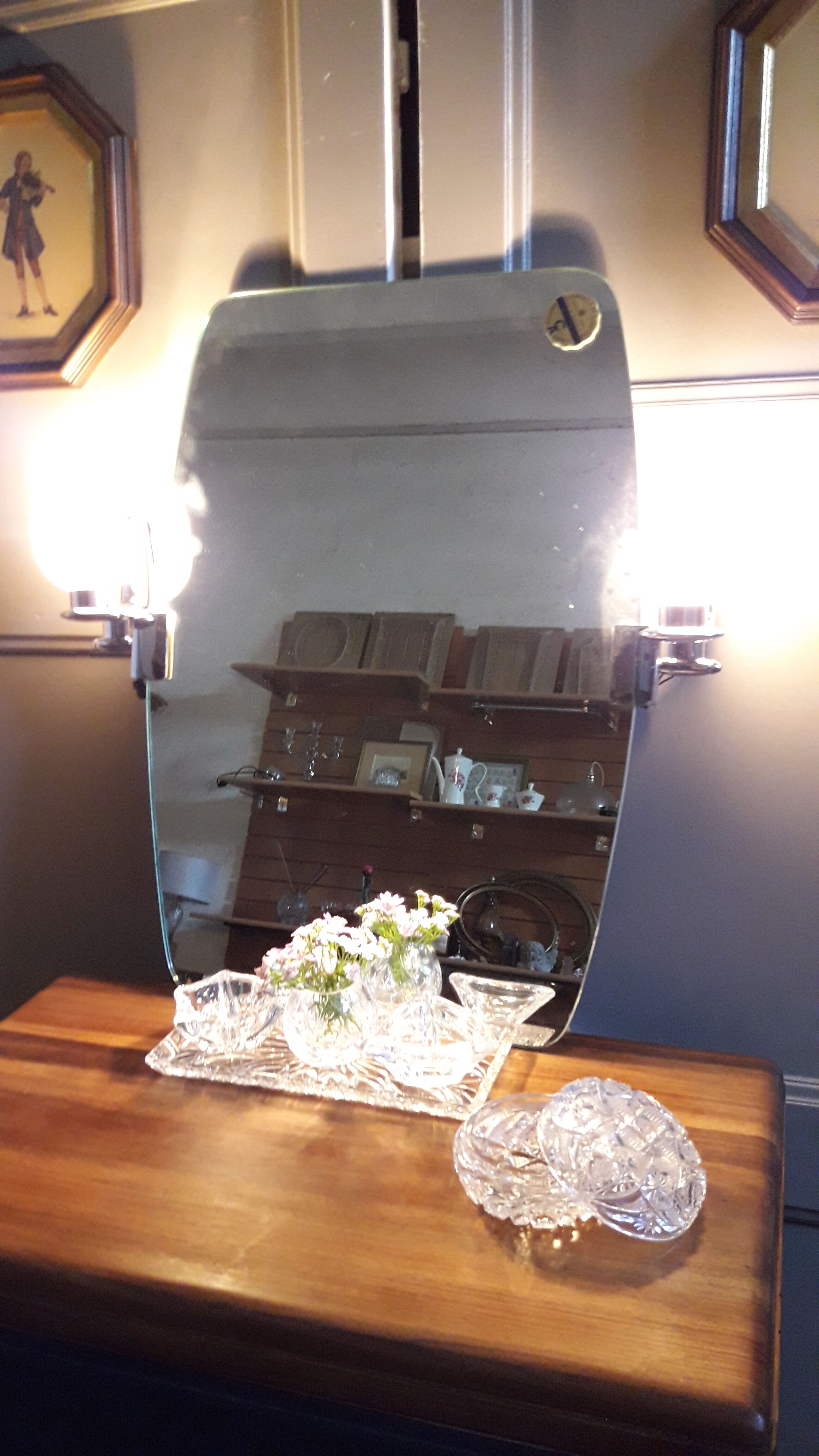 Vintage bright mirror - 70x50cm
