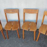 4 coffee bean chairs by Pierre Gautier Delaye