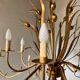 Chandelier chandelier 12 burners, in gold metal