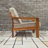 Danish canapé and its 1970s teak armchair