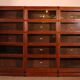 Library Wall of 3 Globe Wernicke Modules in Oak - 19th Century