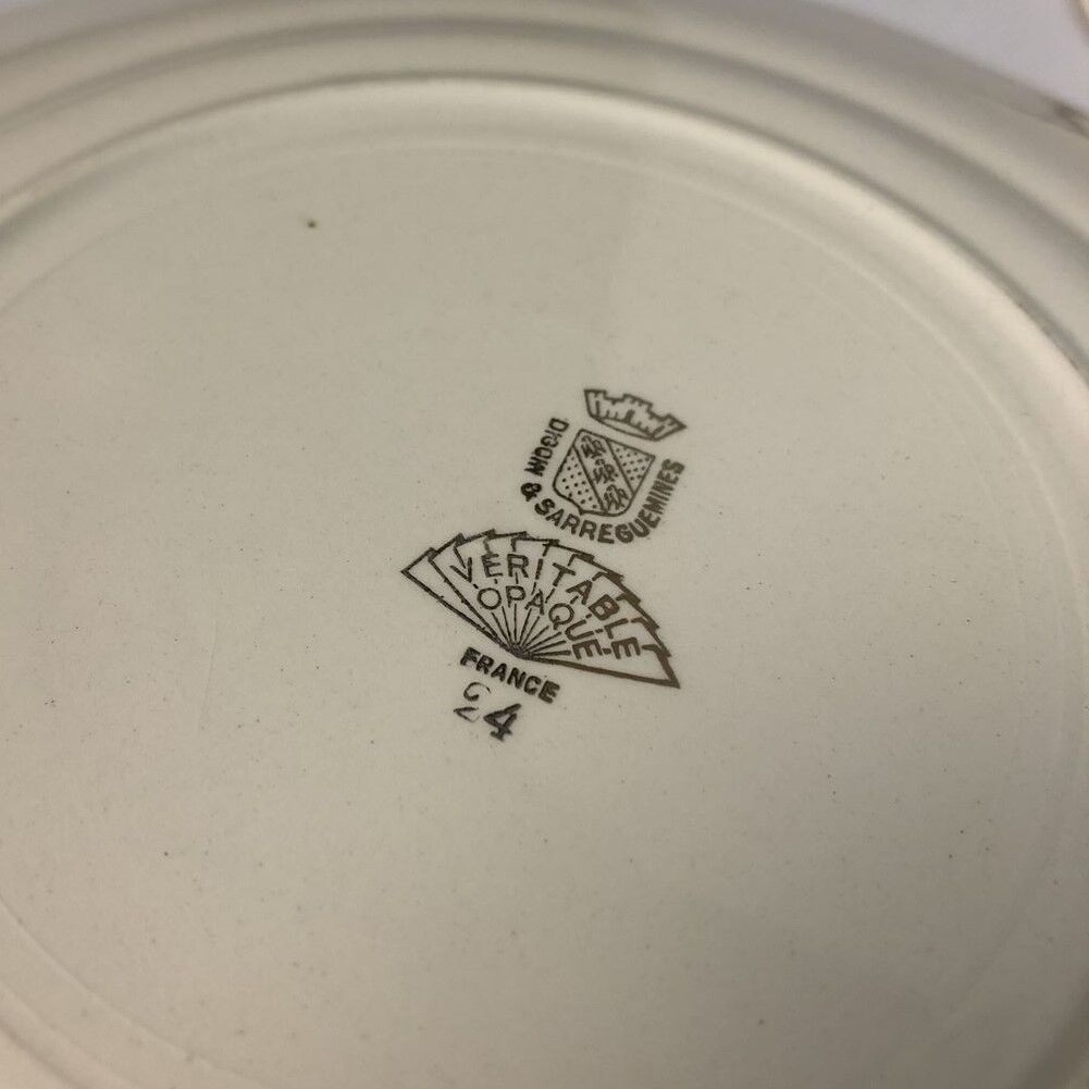 5 Digoin plates children's nursery rhymes