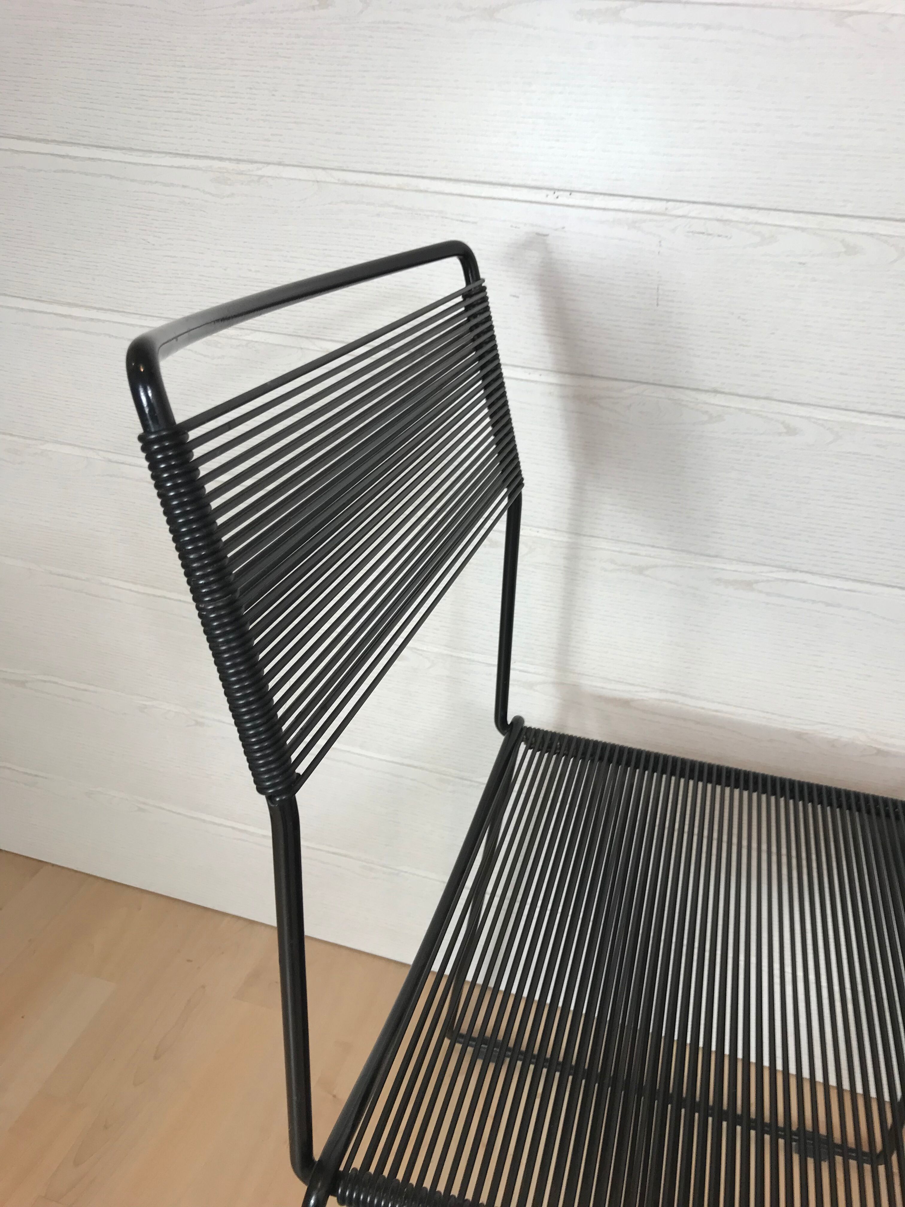 Pair of Chairs Spaghetti Giandomenico Belotti 1980