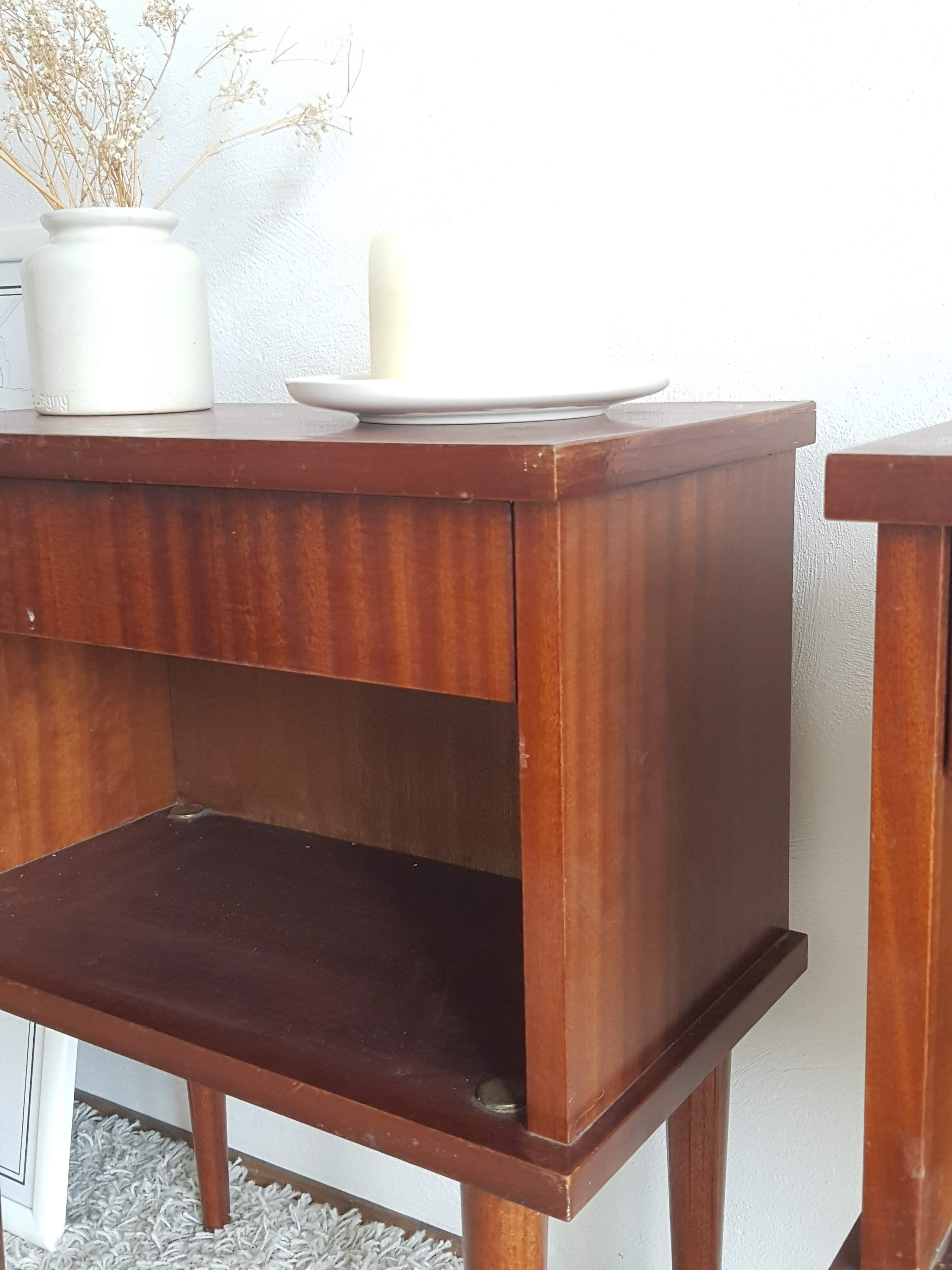 Pair of bedside tables circa 1960