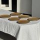 Set of 6 dessert plates in stoneware Village France D20