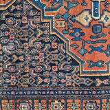 Tapis ancien persan d’orient senneh fait main 102x139 cm