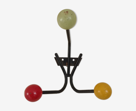 Metal and wood coat racks