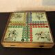 Boîte de jeu plateau de société jeujura petits chevaux, dames ... an 35/40