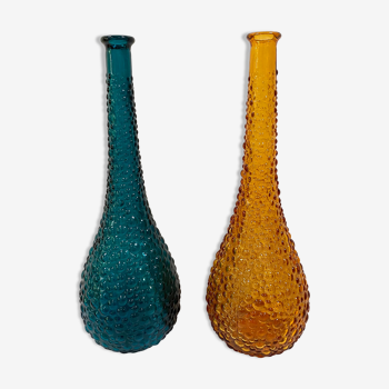 Lot de 2 carafes d’Empoli des années 50-60