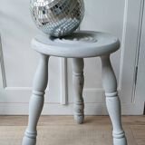 Grey-blue tripod stool
