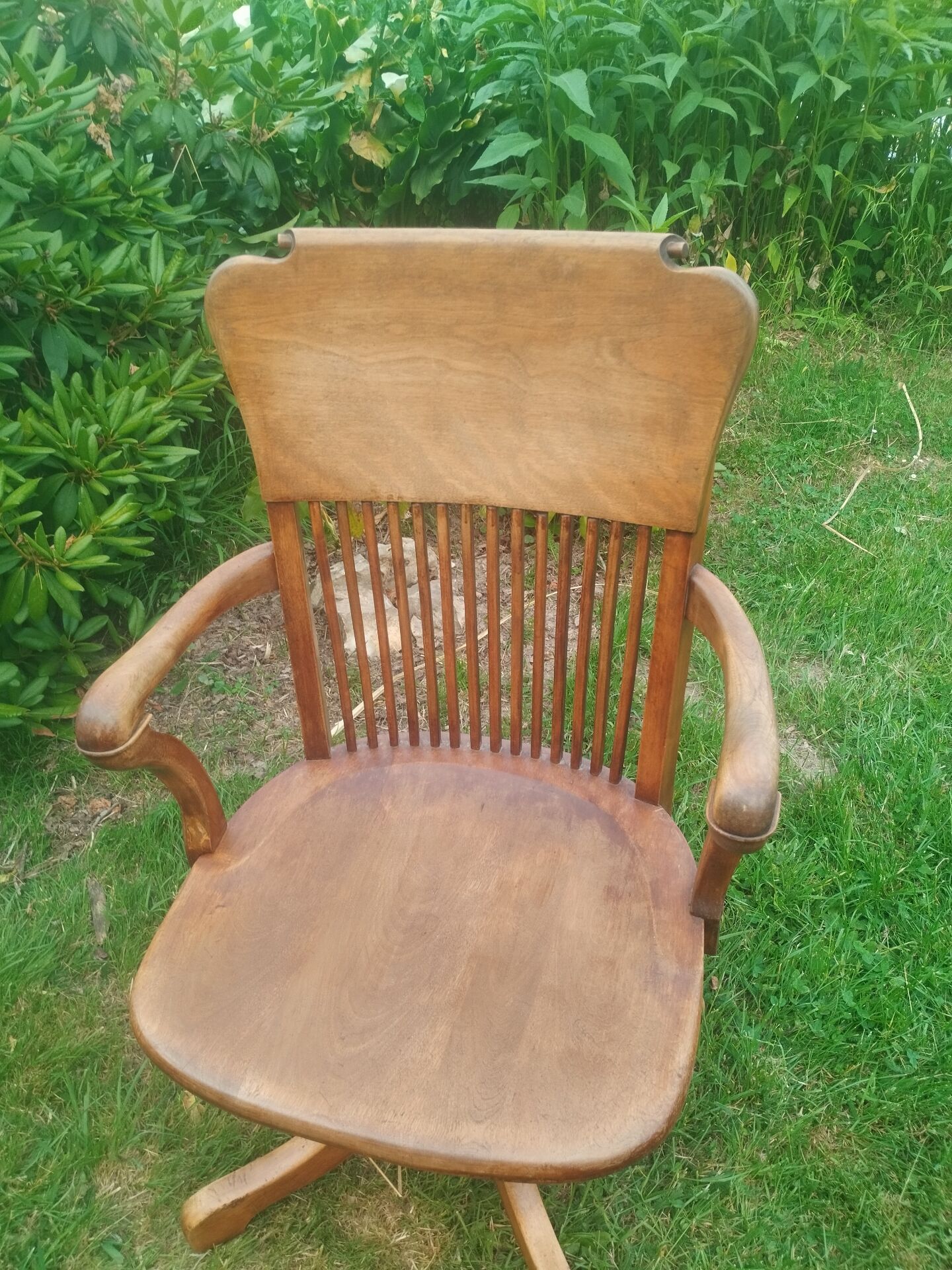 Fauteuil de bureau américain ancien vintage