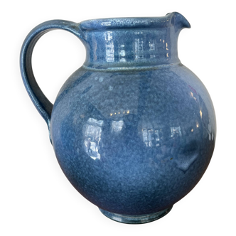 Stoneware wine pitcher